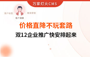 雙12年終大促，價格直降不玩套路！抗疫三年終結(jié)束，企業(yè)推廣快安排起來~